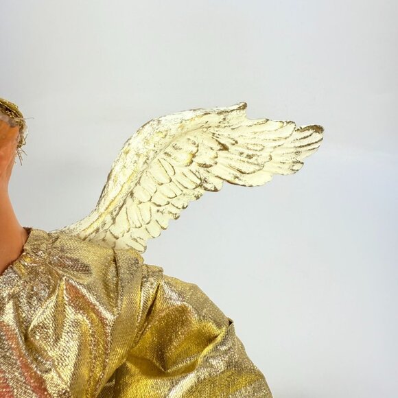 Angel Tree Topper Fontanini italian Style Elegant Gold Vintage Christmas Resin H - Picture 6 of 16